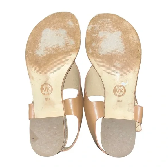 MICHAEL KORS Cork T-Strap Sandals- Size 8 - Picture 5 of 5